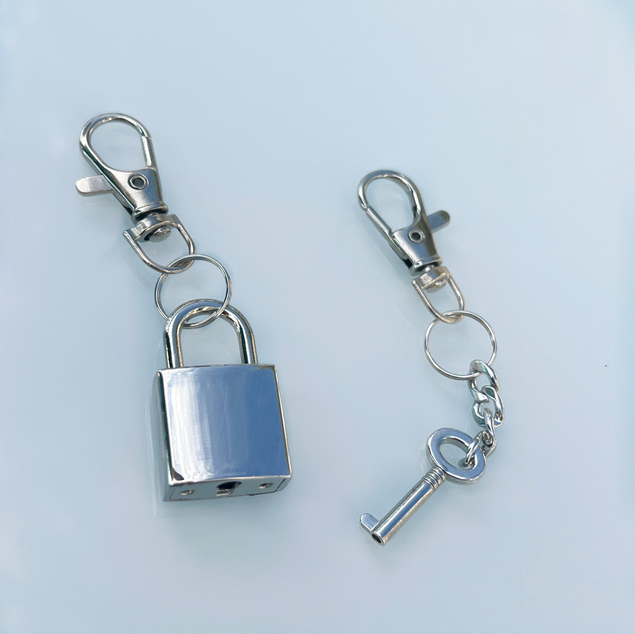 Lock & Key Keychain Set