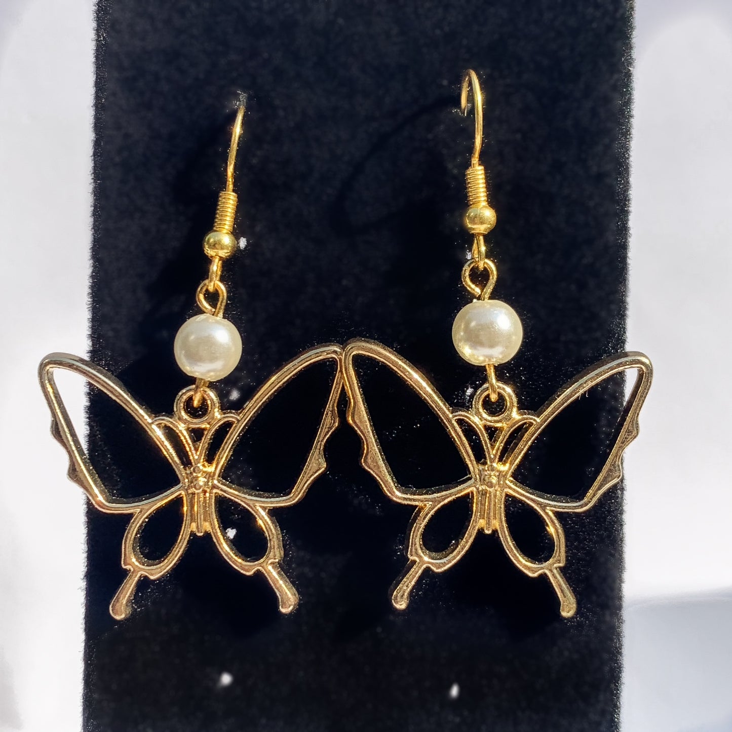 Gold Butterfly Earrings