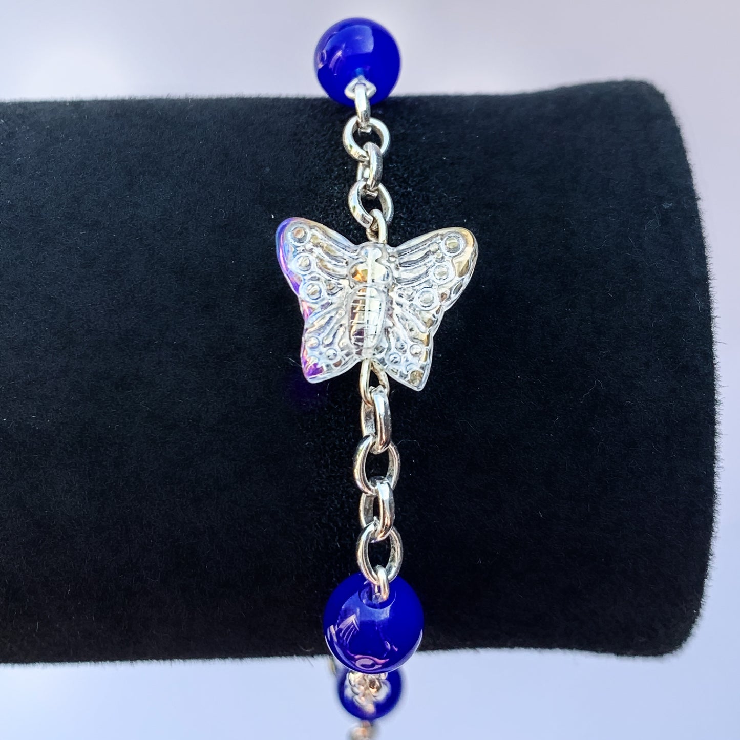 Tamaki's Blue Butterfly Anklet