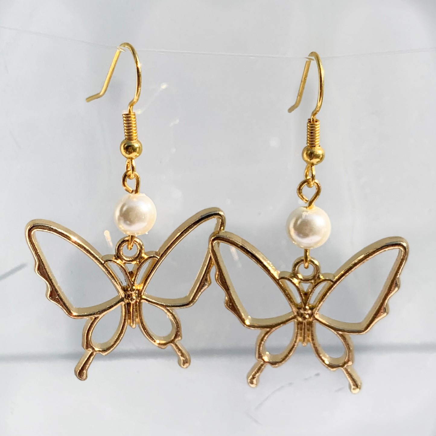 Gold Butterfly Earrings