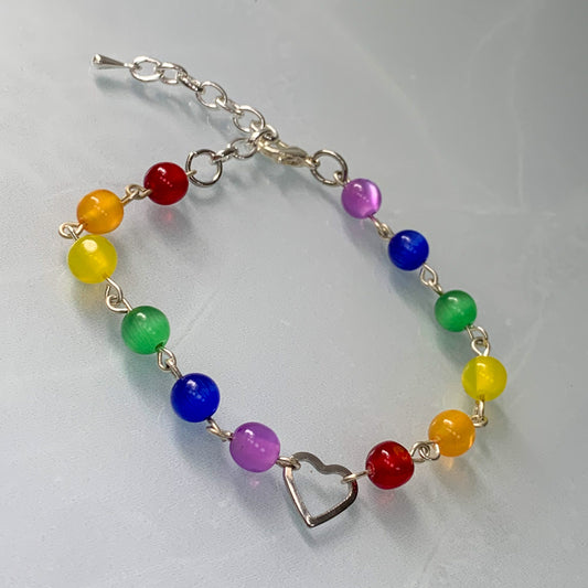 G&K Pride Heart Bracelet