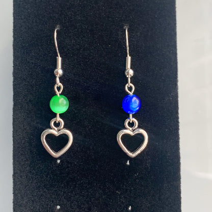 G & K Heart Earrings