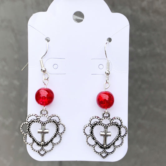 Red Misa Misa Earrings