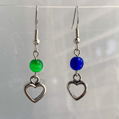 G & K Heart Earrings